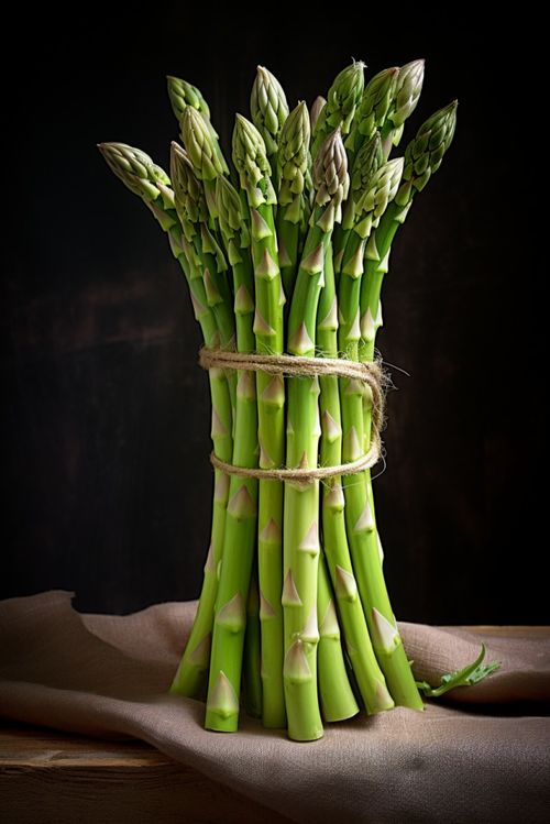 新鲜芦笋 餐桌上的绿宝石